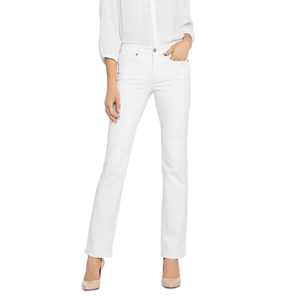 NYDJ Marilyn High Rise Straight Jeans. Sz: Large